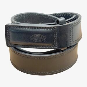 Dickies Black Leather Belt Work Utility Adjustable Leather Buckle Size M 34-36